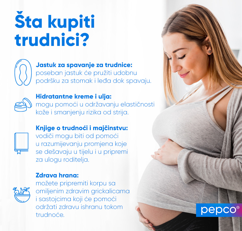 Infografika Pepco: Šta kupiti trudnici?