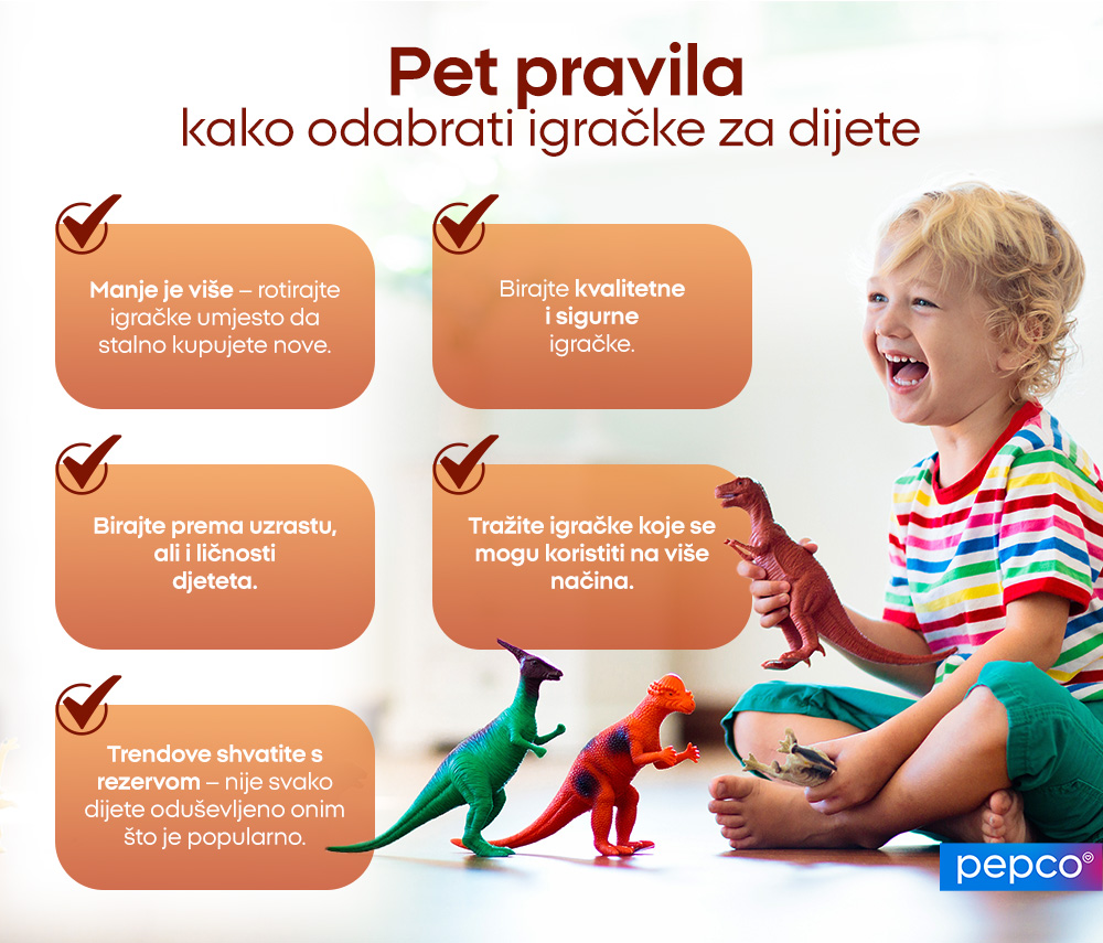 Pet pravila kako odabrati igračke za dijete