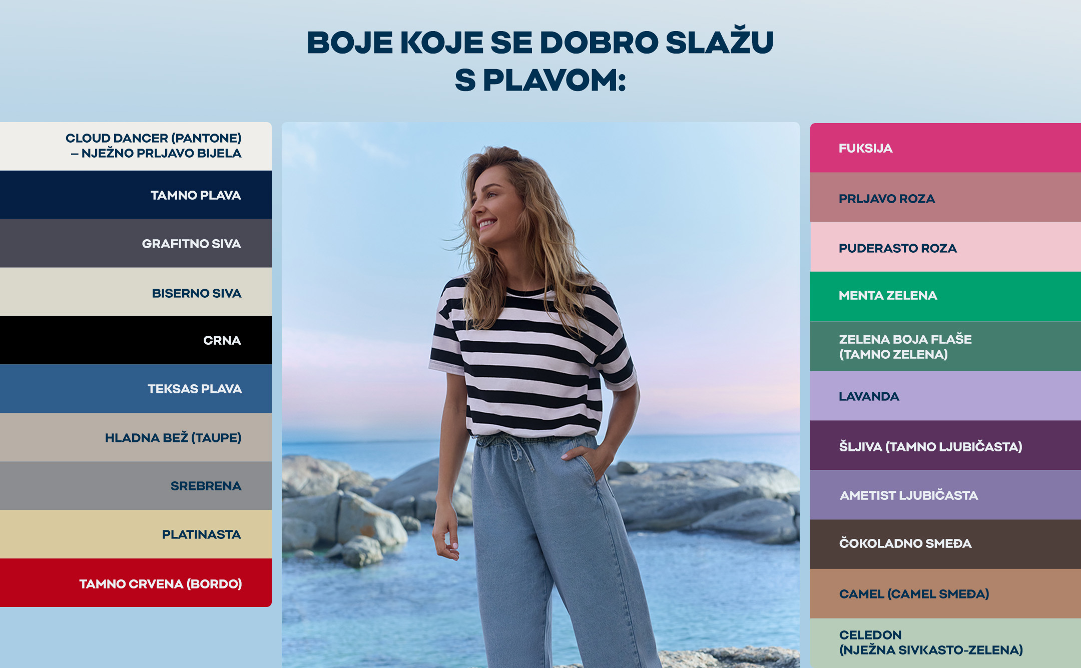 Boje koje se dobro slažu s plavom 