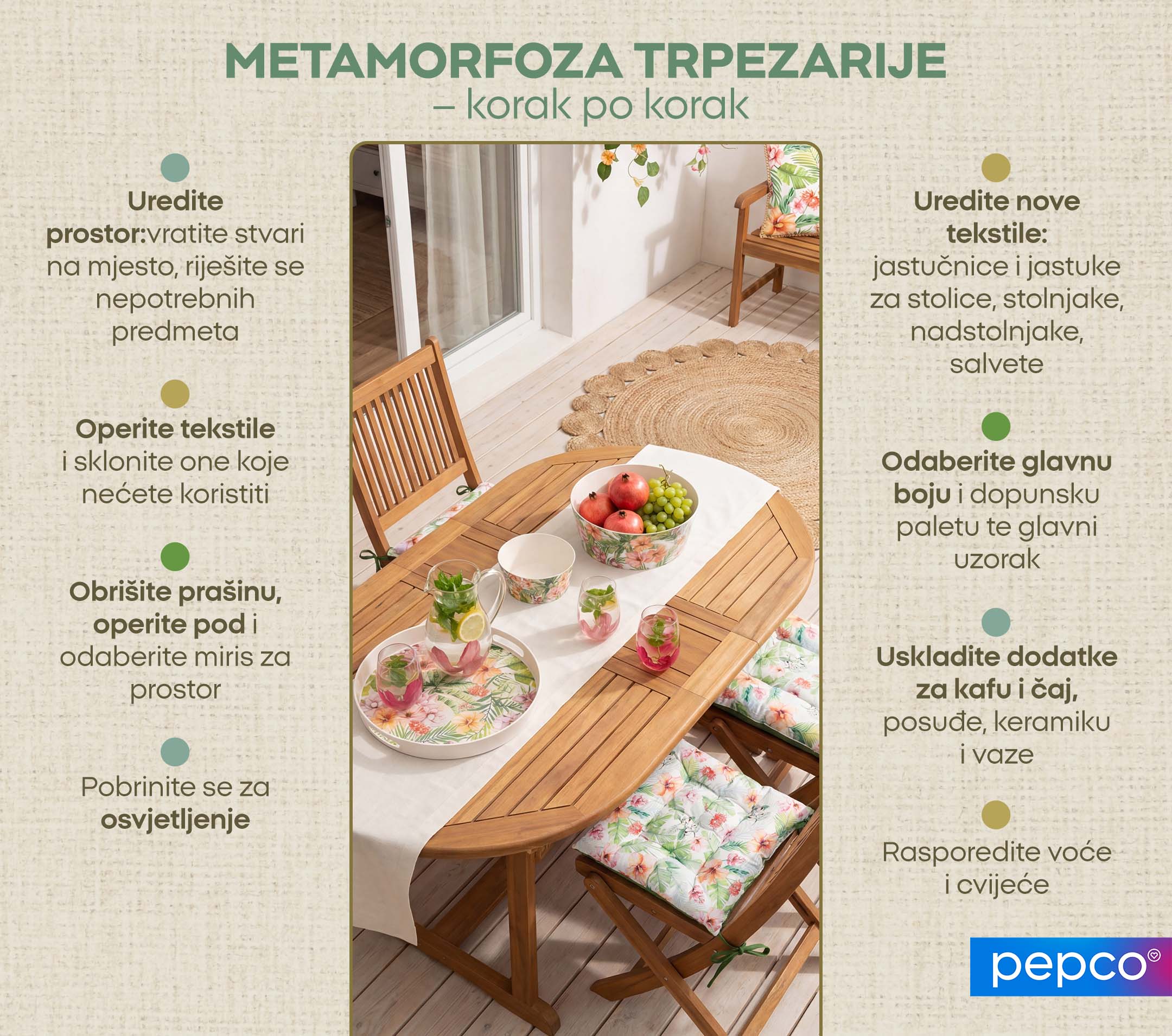 Metamorfoza trpezarije - korak po korak